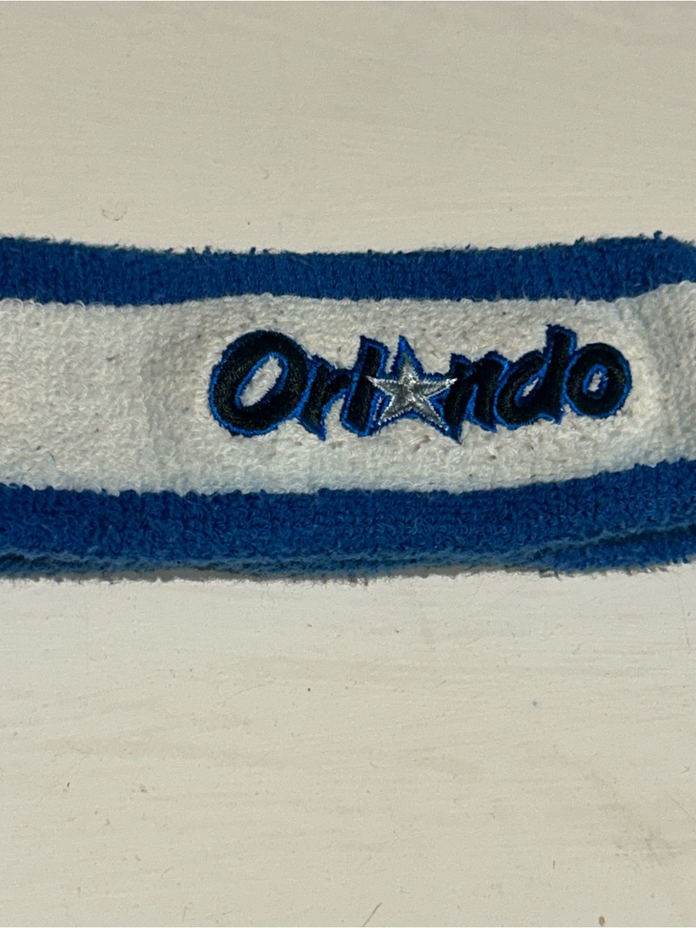 Orlando Magic Adidas Terry Headband in Blue and White, OSFA
